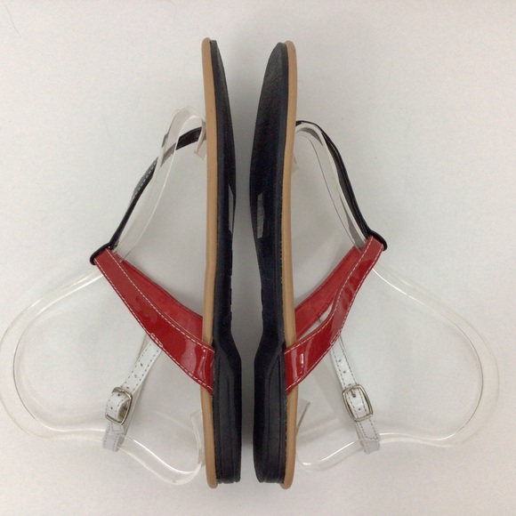 Kalli “KIWI” Red White & Blue Sandals, 8 - Picture 5 of 8
